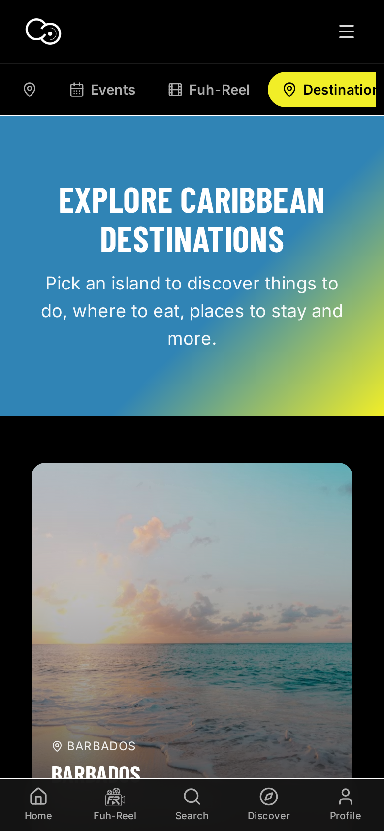 Cordiio destination guides on a phone